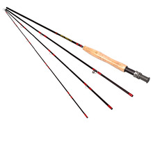 8FT 4 Pieces Carbon Fly Fishing Rod Pole #3/4 2.44M Length Light Feel Medium-Fast Action 2024 - buy cheap