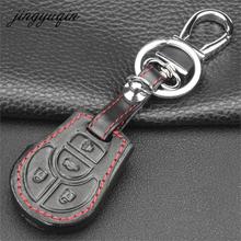 jingyuqin 4 Buttons Leather Remote Key Case Fob Cover for Nissan Altima Maxima Sentra Versa Car Styling 2024 - buy cheap