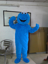 Adulto Azul Rua Sésamo Elmo Cookie Monster E Vendendo na Alta Qualidade Longa Fur Elmo Mascot Costume Mascot Costume Frete Grátis 2024 - compre barato