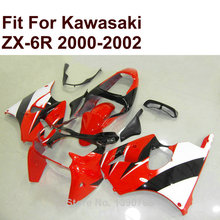 Высококачественный комплект обтекателей Kawasaki ZX6R, винно-красный, белый 2000 2001 2002 Ninja ZX 6R 636 00 01 02, Обтекатели CN01 2024 - купить недорого