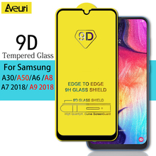 Película de vidro temperado 9d, proteção de tela para samsung galaxy a30, a40, a50, a70, samsung a6, a8 plus, a7, a9 2018, a750 2024 - compre barato