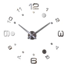 2019 new wall clock quartz living room diy clocks modern design watch horloge murale Acrylic mirror 3d stickers 2024 - buy cheap