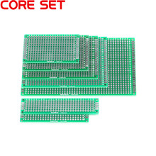 5 шт./компл. 5x7 7x9 8x12 см двухсторонний прототип печатной платы Универсальный макет печатная плата для Arduino 2,54 мм Стекловолокно 2024 - купить недорого