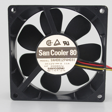 Ventilador silencioso 9AH0812P4H031, 8CM, 8025, 12V, 0.11a, 4 pines, PWM, original, nuevo 2024 - compra barato