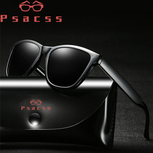 Psacss-gafas de sol polarizadas cuadradas para hombre, lentes de sol polarizadas de diseñador de marca para hombre, para conducir, espejo guapo, UV400, 2019 2024 - compra barato