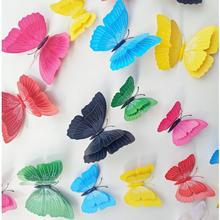 12pcs House Decoration 3d butterfly  Wall sticker window sticker bedroom Home decor DIY Wallpaper Art Decals Fridge magnet AU390 2024 - buy cheap