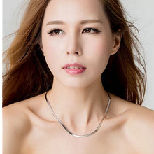 2018 New necklace couple short clavicle domineering chain chain flat snake bone chain  jewelry necklace jewelry 2024 - buy cheap