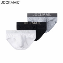 JOCKMAIL New Brand Men Underwear 3 Pcs/lot Sexy Men Briefs Cotton breathable Slip Cueca Male Panties Underpants Briefs Gay 2024 - buy cheap