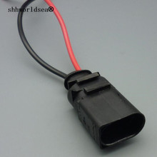 Shhworldsea fio conector macho à prova d'água, 1 peça de 2 pinos 3.5mm para vw fio de buzina elétrica 8d0 973 822 8d0973822 8d0 1717692 2024 - compre barato