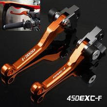 For 450EXC-F 2004-2018 450 EXC-F EXCF EXC F CNC Aluminum Motorcycle DirtBike Dirt Bike Motocross Pivot Brake Clutch Levers 2024 - buy cheap