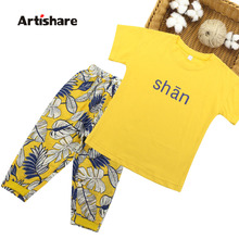 Conjunto de roupas de verão para meninas, camisa de manga curta + calças florais, conjunto para meninas de 6 8 10 12 14 anos, 2019 2024 - compre barato