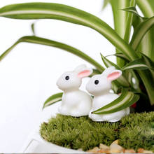 New 10Pcs Mini Rabbit Garden Ornament Miniature Figurine Plant Pot Fairy Cute Home Decoration Tools 2024 - buy cheap
