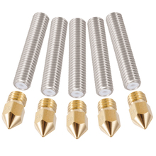 5pcs 30MM Length Extruder 1.75mm Tube 0.4mm Brass Extruder Nozzle Print Heads for Anet A8 MK8 Makerbot Reprap 3D Printer 2024 - buy cheap