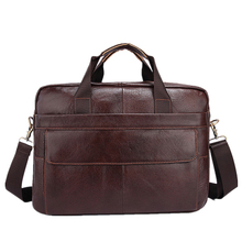 Famous Brand Genuine Cowhide Leather Business Men Briefcase Laptop Bags Men's Travel Bag Portfolio Men Shoulder Bag Man Handbag 2024 - buy cheap