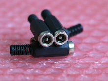 Carregador de tomada fêmea para cabo de solda, cabo conector de alimentação para cabo de solda dc 5.5x2.1mm 20 tamanhos 2024 - compre barato