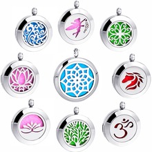 100% Real 316L Stainless Steel Pendant Photo Locket Dream Catcher Perfume Necklace Aromatherapy Essential Oil Diffuser Locket 2024 - buy cheap