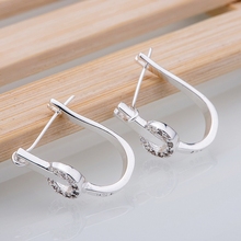 Silver Plated  earrings , Silver Plated fashion jewelry , inlaid cambered /cgjakxqa dxramoya LQ-E224 2024 - buy cheap