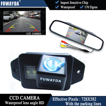 FUWAYDA Color CCD Chip Car Rear View Camera for TOYOTA LAND CRUISER PRADO 2700 4000 + 4.3 Inch  rearview Mirror Monitor HD 2024 - buy cheap