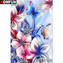 HOMFUN Full Square/Round Drill 5D DIY Diamond Painting "flower" Embroidery Cross Stitch 5D Home Decor Gift A07663 2024 - buy cheap