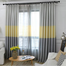 Nordic Modern Gradient Blackout Curtains for Living Room Decorative Three Colors Fabric Bedroom Curtain Window Shades Panel 2024 - buy cheap