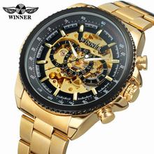 New Hot Winner 0352 Mens Watches Military Sport Clock Male Top Brand Luxury Skeleton Clocks Automatic Mechanical Steel Men Watch 2024 - buy cheap