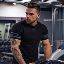 Men T-shirt 2019 summer Solid Color Curved Hem Long Line bodybuilding Tee Shirts Men Top Hip Hop Summer Cotton Men gyms T shirt 2024 - buy cheap