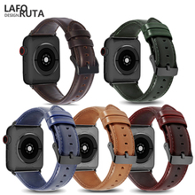 Laforuta Genuine Leather Bracelet For Apple Watch Band 42mm 38mm / 44mm 40mm Series 4 3 2 1 For Apple Watch Strap iWatch Strap 2024 - buy cheap