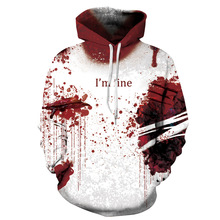 Halloween Hoodie Men Women Sweatshirt 3d Print Clothes Im Fine fake blood 2024 - buy cheap