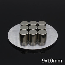 5Pcs 9 x 10mm strong Circular Disc 9mm X 10mm NdFeB Neodymium Magnet 9*10mm N35 Round Cylinder Super Powerful Rare Earth Magnets 2024 - buy cheap