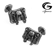 iGame Vintage Cuff Links Quality Brass Material Black Color Retro Skull Design Free Shipping 2024 - buy cheap
