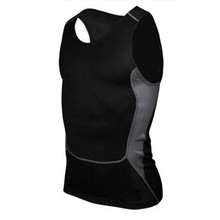 Men Fitness GYM Base Layer Top Compression Sleeveless Sports Tight Shirts 2024 - buy cheap