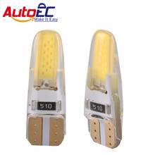 AutoEC 2x High brightness T10 15 hips COB Wedge light Dome reading lamps pure white DC12V #LB170 2024 - buy cheap