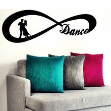 Infinity Dance Beautiful Dancer Love Vinyl Removable Wall Stickers for Living Room Sweet Art Decals Bedroom Quotes K883 2024 - buy cheap