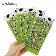 1PC Panda 3D Bubble Decoration Decal DIY Diary Album Kawaii Stationery Notes Memo Pad Stickers 2024 - buy cheap