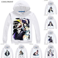 Overlord Obarodo Hoodies Hooded Anime Hoodie Anime Manga Albedo Arubedo Merciful Pure White Devil Cosplay Sweatshirts 2024 - buy cheap