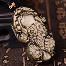 Подлинное ожерелье из обсидиана Pixiu удачи Pixiu ожерелье из бисера Fengshui богатство ожерелье Pixiu счастливое ювелирное изделие 2024 - купить недорого