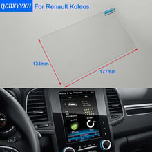 Автомобильный Стайлинг 8,7 дюймов GPS навигационный экран стальная стеклянная Защитная пленка для Renault Koleos контроль ЖК-экрана автомобиля стикер 2024 - купить недорого