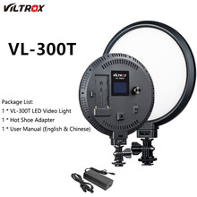 Viltrox 18 VL-300T 3300 K-5600 K W CRI 95 + 7 Polegada Profissional Ultrafino Regulável Bi-Color circular LED Luz de Vídeo para a Fotografia 2024 - compre barato