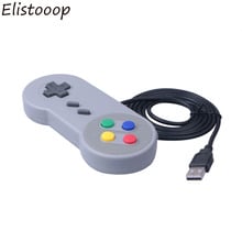 Elitooop-controlador de juego USB, Gamepad para Nintendo SNES, para Windows, PC, MAC, Joystick del ordenador 2024 - compra barato
