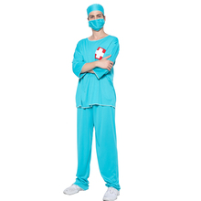 Eraspooky Carnival Party Physician Role Play Mr Doctor Cosplay Men Halloween costume for Adult SCRUBS Fancy Dress 2024 - buy cheap