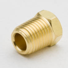 20PCS Brass Pipe Fitting Hex Head Plug 1/8" 1/4" NPT Male Thread Plumb Water Gas Tube Connector Accessory 2024 - buy cheap