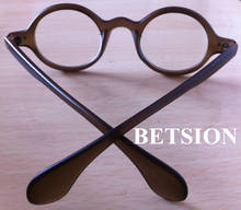 BETSION Vintage Round 10 pieces/Lot Small Round Retro Tea Eyeglass Frames Optical Glasses Spectacles Eyewear 2024 - buy cheap