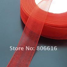 25MM 50Yard Red Silk Thread Ribbon Riband Band Woven Cords Hair Jewelry  Findings 2024 - buy cheap