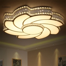 Luminária led de teto com hidromassagem em cristal, iluminação de cristal para sala de estar, quarto, restaurante e estudo