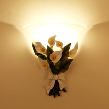 Lámparas LED de pared para decoración del hogar, luces de pared E27 para sala de estar, dormitorio, pasillo, escaleras, hadas, apliques de flores, novedad 2024 - compra barato