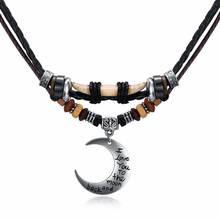 Fashion Sweater Necklace Long Moon Pendant Autumn and Winter 2018 Simple Decoration Necklace Pendant Accessories for men women 2024 - buy cheap