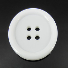 30pcs 1" White Resin Buttons Round Big Buttons Fit Sewing Craft Scrapbooking Accessories 25.0mm 2024 - buy cheap