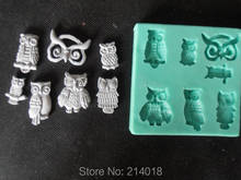 Silicone Mould OWLS 2 Sugarcraft Cake Decorating Fondant Mold Molds Silicone Rubber for Cake Decorations PRZY Eco-friendly 2024 - buy cheap
