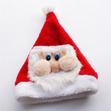 Vestido de Navidad sombrero de Papá Noel lindo sombrero de Navidad espesar gorro de Navidad 2024 - compra barato