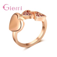 Dainty Most Popular New Fashion Sweet Heart Ladies Mixed Vintage Rose Gold For Women Girl Best Fashion Jewelry Gift 2024 - buy cheap